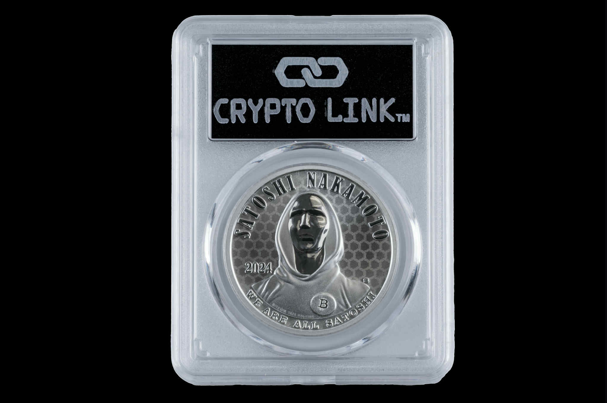 We are All Satoshi Limited Edition 1oz Silver Medallion Collectible Crypto Cold Wallet