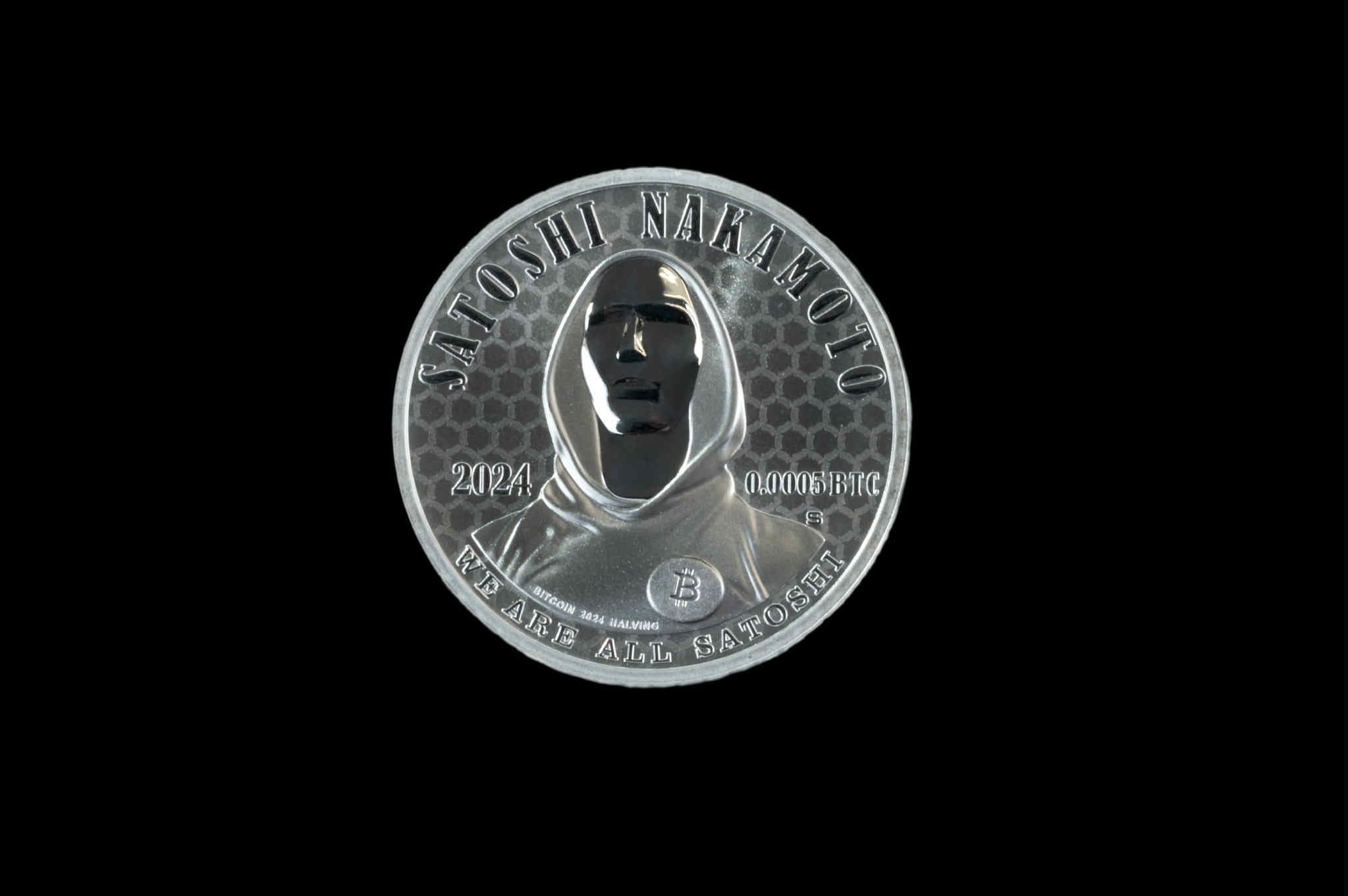 We are All Satoshi Limited Edition 1oz Silver Medallion Collectible Crypto Cold Wallet