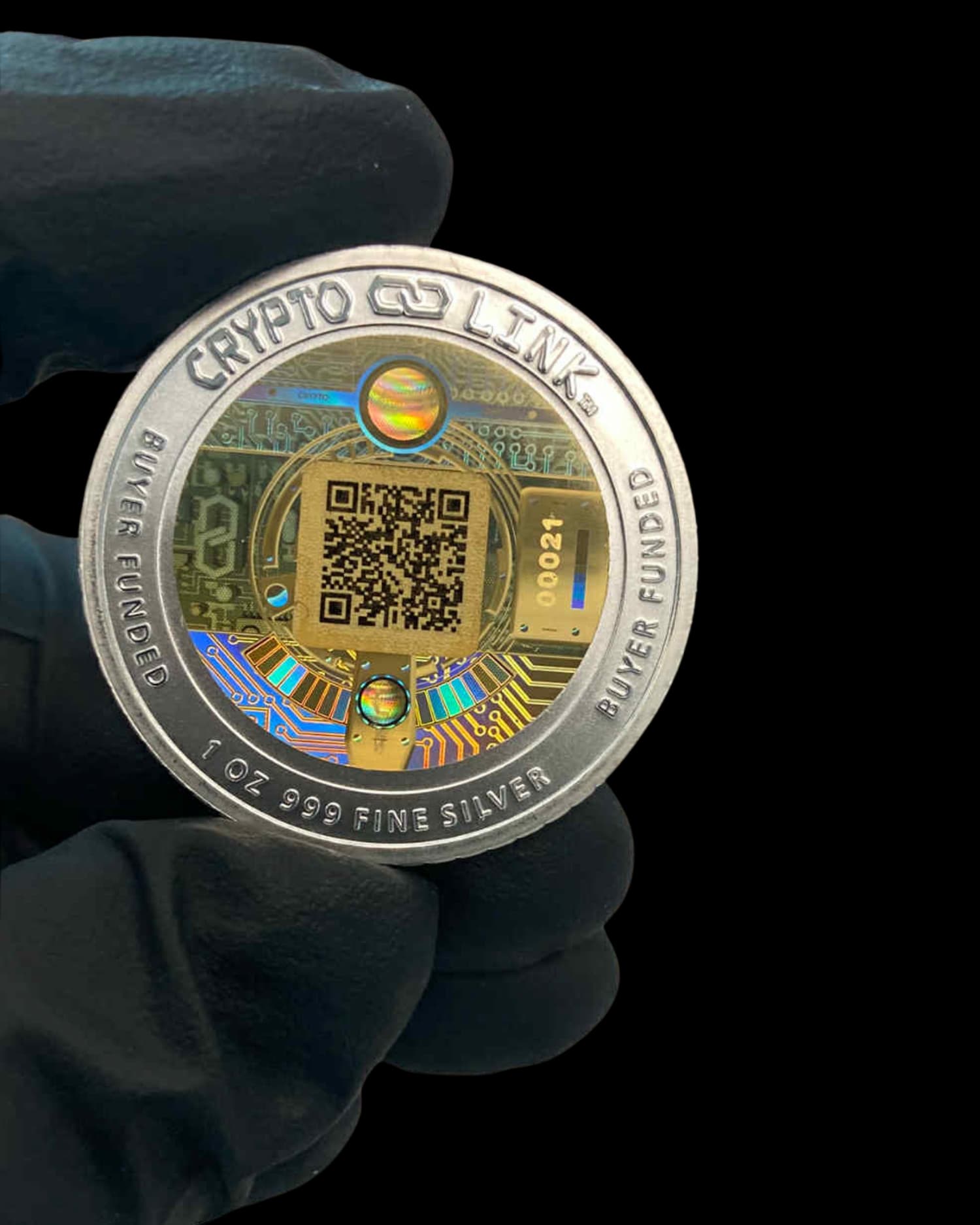 We are All Satoshi Limited Edition 1oz Silver Medallion Collectible Crypto Cold Wallet